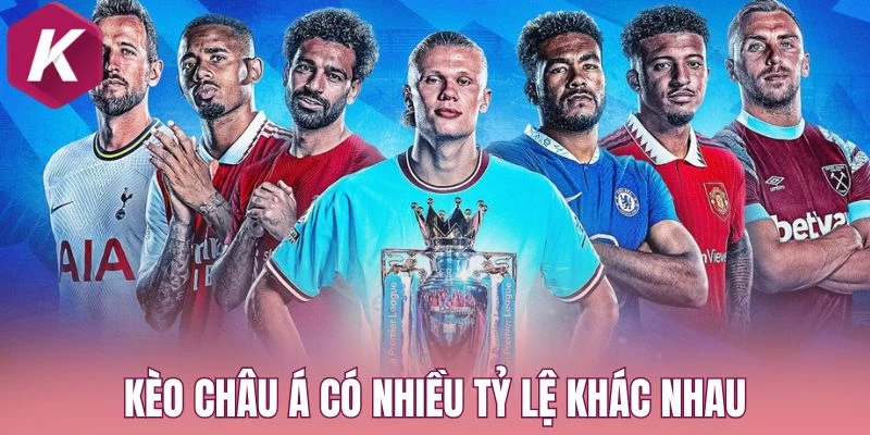 Kèo Châu Á có nhiều tỷ lệ khác nhau