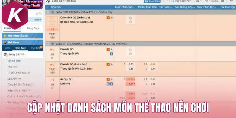 Cập nhật danh sách môn thể thao nên chơi 