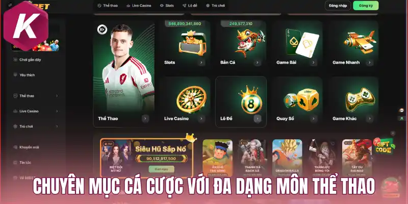 Chuyên mục cá cược với đa dạng môn thể thao 