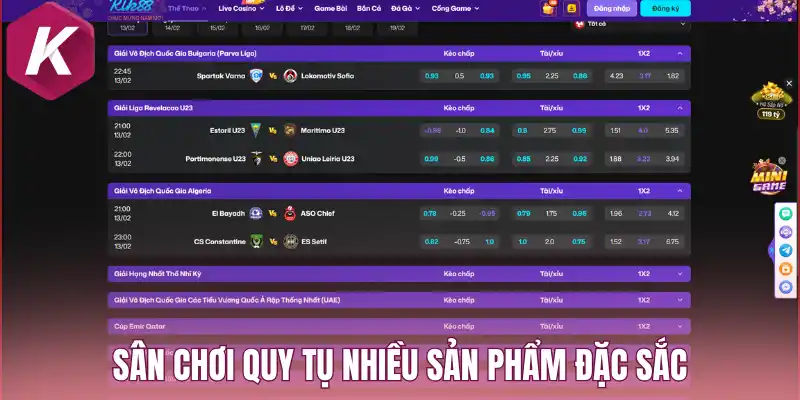 Sân chơi quy tụ nhiều sản phẩm đặc sắc