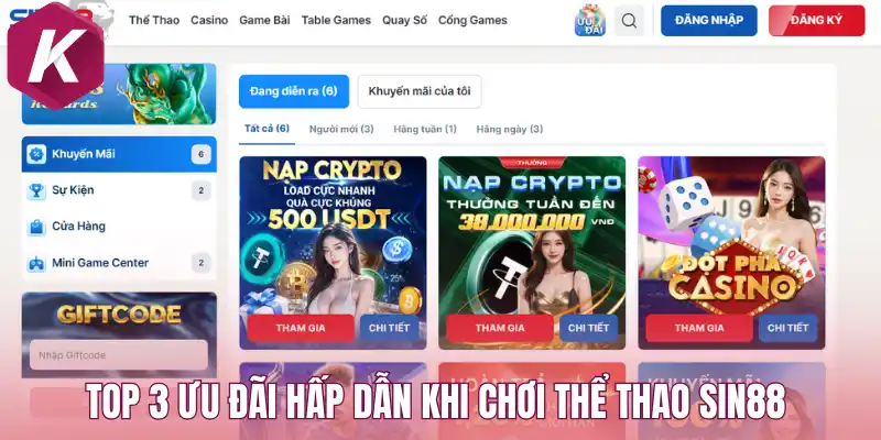 Đặc quyền dành riêng cho người tham gia cược thể thao